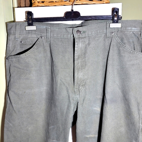 ❤️3 For $35 Dickies relaxed fit utility carpenter cargo work canvas pants  40x32 - Picture 2 of 8